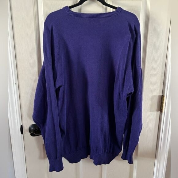 Titleist Collection Made in Scotland Purple Vintage Sweater Sz Large - Picture 9 of 13